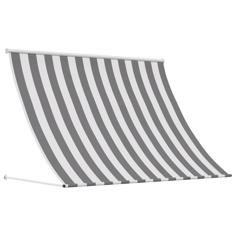 Auvent Anthracite et blanc 150 x 150 cm 639765639765