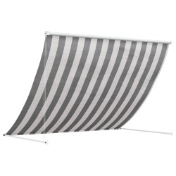 Auvent Anthracite et blanc 150 x 150 cm 639765639765