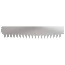 Bordure de Pelouse 10 pcs 103 x 20 cm métal Argenté 639771639771