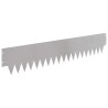 Bordure de Pelouse 10 pcs 103 x 20 cm métal Argenté 639771639771