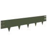 Bordure de Pelouse 50 pcs 100 x 20 cm Acier Vert olive 639774639774