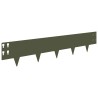 Bordure de Pelouse 50 pcs 100 x 20 cm Acier Vert olive 639774639774