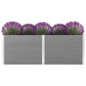 Lit surélevé de jardin 250x100x91 cm WPC Gris 639775639775
