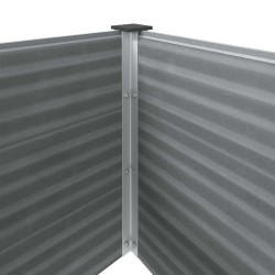 Lit surélevé de jardin 250x100x91 cm WPC Gris 639775639775