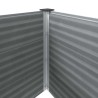 Lit surélevé de jardin 250x100x91 cm WPC Gris 639775639775