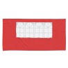 Mur de tente de fête 2 pcs 400 x 195 cm Rouge PE et acier 639778639778