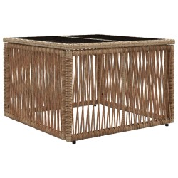 Ensemble de canapé de jardin 4 pcs Beige et blanc crème 639780639780