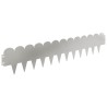 Bordure de Pelouse 10 pcs 103 x 20 cm Acier Argenté 639795639795