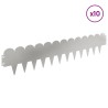 Bordure de Pelouse 10 pcs 103 x 20 cm Acier Argenté 639795639795