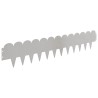 Bordure de Pelouse 10 pcs 103 x 20 cm Acier Argenté 639795639795