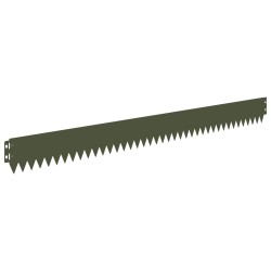 Bordure de Pelouse 50 pcs 103 x 10 cm Acier Vert olive 639796639796