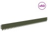 Bordure de Pelouse 50 pcs 103 x 10 cm Acier Vert olive 639796639796