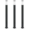 Bornes lumineuses avec détecteur et prise lot de 3 110 cm noir IP44 639798639798