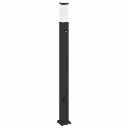 Bornes lumineuses avec détecteur et prise lot de 3 110 cm noir IP44 639798639798