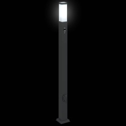 Bornes lumineuses avec détecteur et prise lot de 3 110 cm noir IP44 639798639798