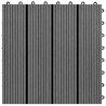 Carreau de terrasse 22 pcs Gris 30 x 30 cm WPC 639801639801