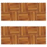 Carreau de terrasse 20 pcs Marron 30 x 30 cm Bois d'acacia 639802639802