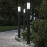 Borne lumineuse avec sortie lot de 3 110 cm acier inoxydable IP44 639812639812