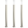 Borne lumineuse lot de 3 110 cm acier inoxydable IP44 639813639813