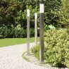 Borne lumineuse lot de 3 110 cm acier inoxydable IP44 639813639813
