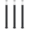 Borne lumineuse avec sortie lot de 3 110 cm noire IP44 639815639815