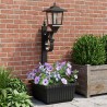 Luminaire de Bornes avec Planteur Noir 29 x 28 x 74 cm 639818639818