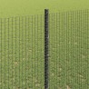 Clôture en fil soudé avec poteaux 10 x 1,4 m Gris Maille 639822639822