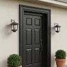 Lampe Murale 2 pc Noir 19 x 14 x 25 cm Acier inoxydable et ABS 639824639824