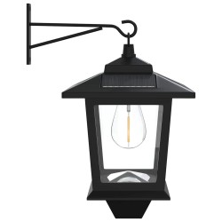 Lampe Murale 2 pc Noir 19 x 14 x 25 cm Acier inoxydable et ABS 639824639824