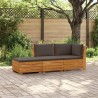 Ensemble de canapés d'extérieur avec coussin 3 Pièce Marron 639827639827