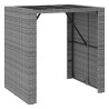 Ensemble de bar de jardin 5 pcs avec coussins gris poly rotin 639832639832