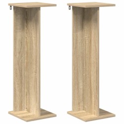 Support de Plante 2 pcs Chêne Sonoma 25 x 25,5 x 80,5 cm 639836639836