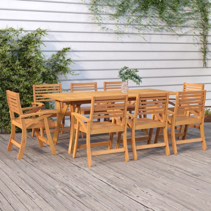 Table de jardin 200x90x75 cm Bois d'acacia solide 639839639839