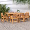 Table de jardin 200x90x75 cm Bois d'acacia solide 639839639839