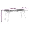 Table de jardin 200x90x75 cm Bois d'acacia solide 639839639839