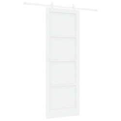 Porte coulissante Blanc 83 x 232 cm Bois de pin massif 639842639842