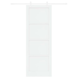 Porte coulissante Blanc 83 x 232 cm Bois de pin massif 639842639842