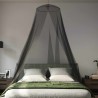 Ciel de lit anti-moustiques 156 mesh Noir ⌀56 x 220 cm 639844639844