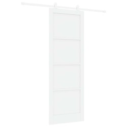 Porte coulissante Blanc 83 x 232 cm Bois de pin massif 639850639850