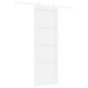 Porte coulissante Blanc 83 x 232 cm Bois de pin massif 639850639850