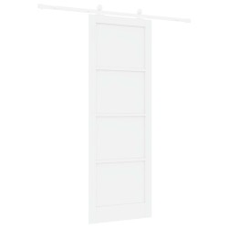 Porte coulissante Blanc 83 x 232 cm Bois de pin massif 639850639850