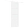 Porte coulissante Blanc 83 x 232 cm Bois de pin massif 639850639850
