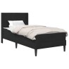 Cadre de lit avec matelas Noir 90 x 190 cm Velours 639853639853