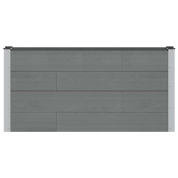 Jardinière surélevée Gris 150 x 30 x 72 cm 639862639862