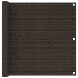 Écran de balcon Marron 90x600 cm PEHD 639870639870