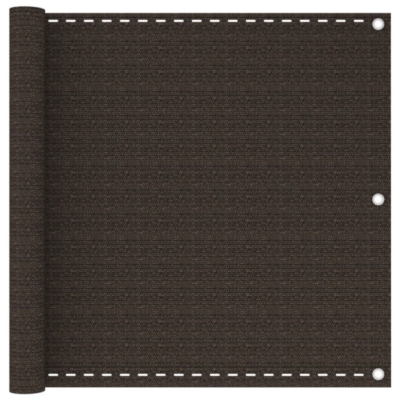 Écran de balcon Marron 90x600 cm PEHD 639870639870