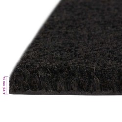 Tapis de porte noir 100x300 cm fibre de coco touffeté 639871639871