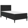 Cadre de lit avec matelas Noir 90 x 190 cm Velours 639873639873