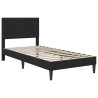 Cadre de lit avec matelas Noir 90 x 190 cm Velours 639873639873