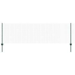 Clôture Euro avec poteau 25 x 0,8 m Acier recouvert de PVC Vert 639875639875